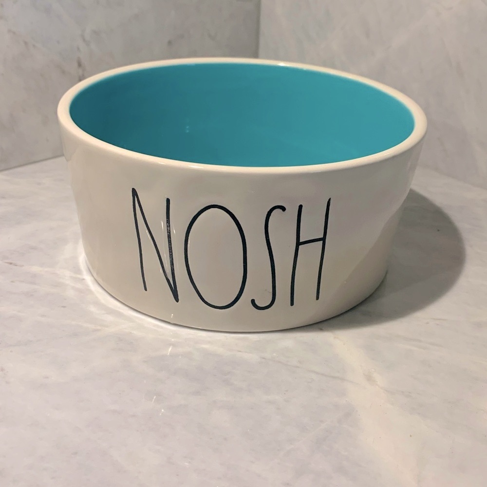 Rae Dunn NOSH bowl with blue interior - Picture 1 of 7